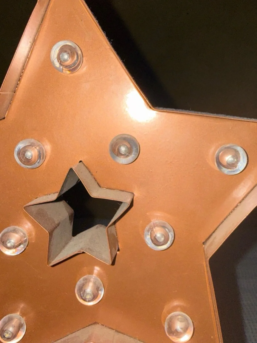 & Other Stories Brown Star LED Marquee Wall Accent